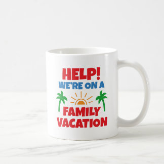 Hilfe für Familienurlaub Kaffeetasse