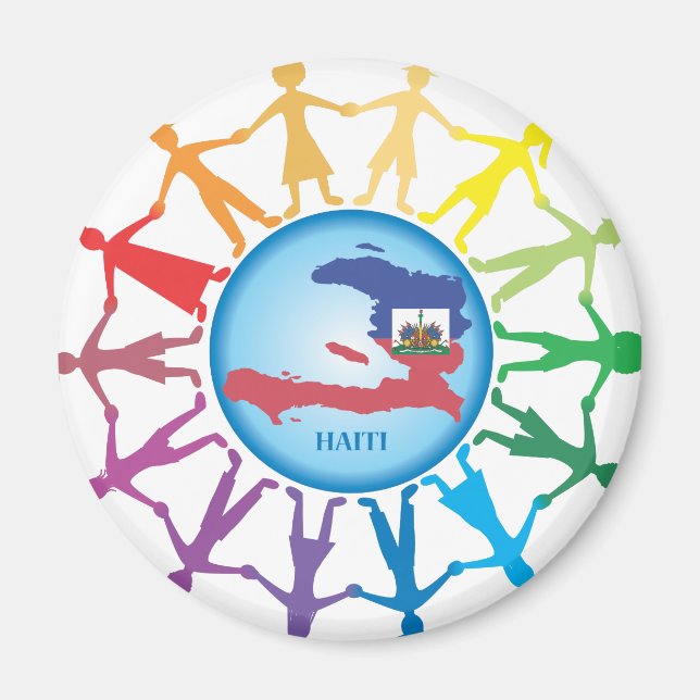 Hilfe für Haiti 2 Magnet (Vorne)