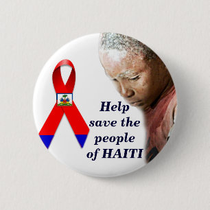 Hilfe für Haiti Button