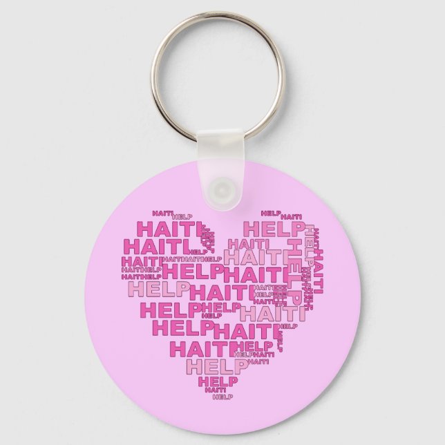 Hilfe für Haiti T Shirt und Bekleidung Schlüsselanhänger (Vorderseite)