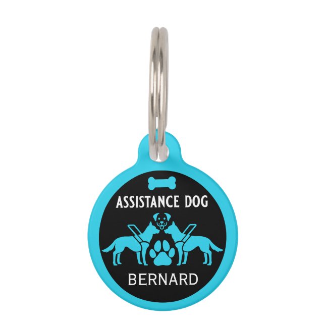 Hilfe für Hunde Geschenke Haustiermarke (Vorderseite)