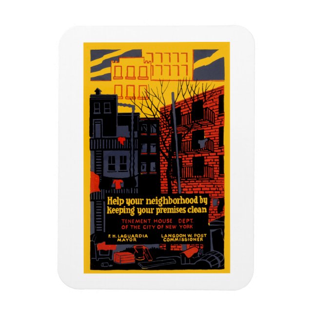 Hilfe für Ihre Nachbarschaft Magnet (Vertikal)