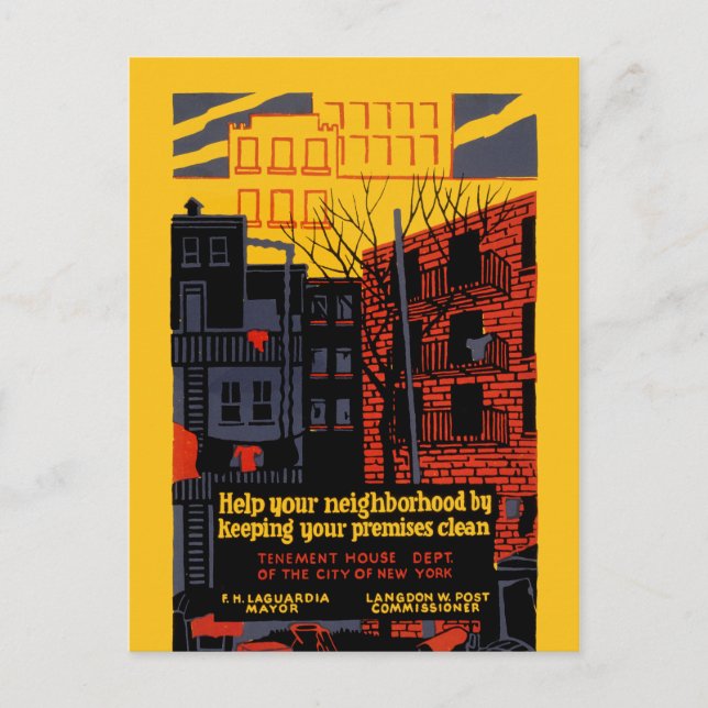 Hilfe für Ihre Nachbarschaft Postkarte (Vorderseite)