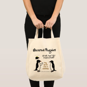Hilfe für Macaroni Pinguine von RoseWrites Tote Ba Tragetasche