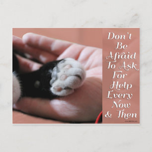 Hilfe gefragt postkarte