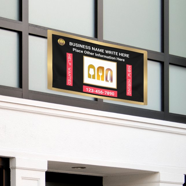 Hilfe Gewollt jetzt Firmenkundenspezifische Einste Banner (Äußeres Gebäude)