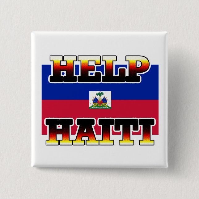 HILFE HAITI BUTTON (Vorderseite)