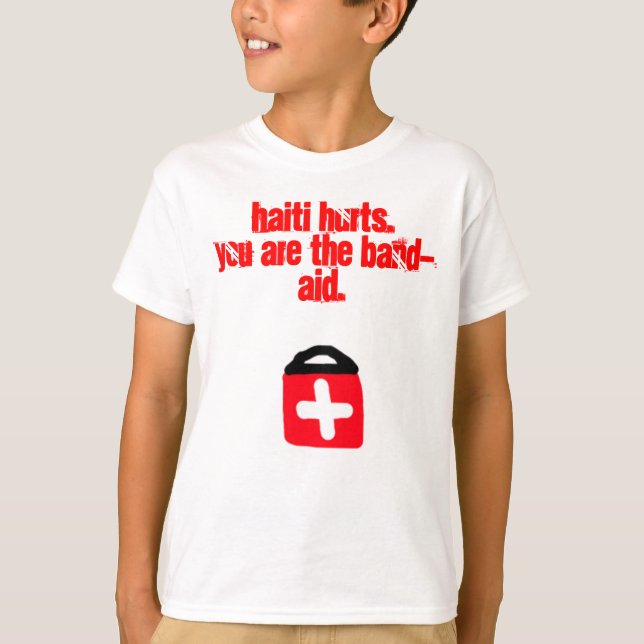 Hilfe Haiti scherzt T-Shirt (Gewinne gehen nach (Vorderseite)