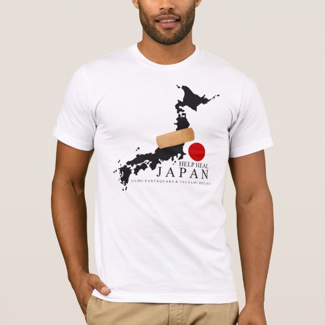 HILFE HEILEN JAPAN T-Shirt (Vorderseite)