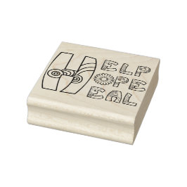 Hilfe Hope Heal Bujo Briefmarke Gummistempel