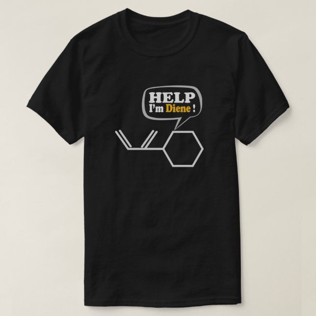 Hilfe, ich bin verrückt, witzig Chemie T-Shirt (Design vorne)
