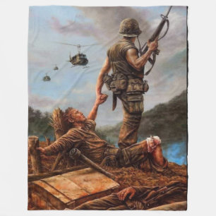 HILFE IST AUF DEM WEG FLEECEDECKE