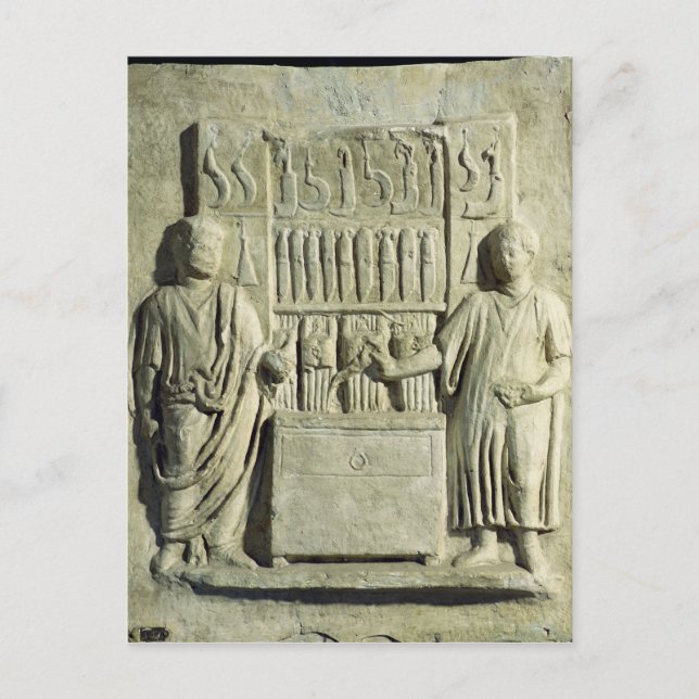 Hilfe mit einem Besteckladen Postkarte (Vorderseite)