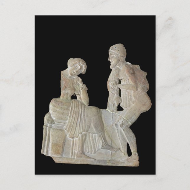Hilfe mit Odysseus und Penelope Postkarte (Vorderseite)