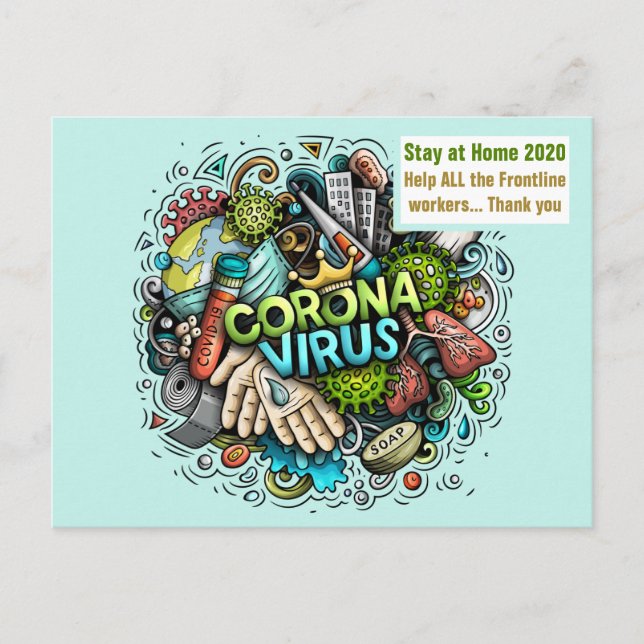 Hilfe Postkarte (Vorderseite)