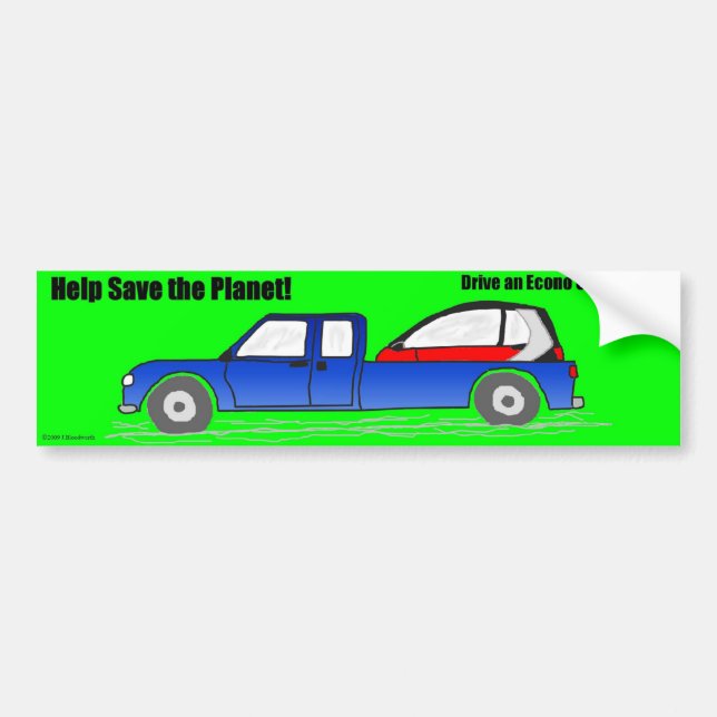 Hilfe retten den Planeten Autoaufkleber (Vorne)