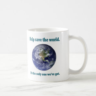 Hilfe retten die WeltTasse Tasse
