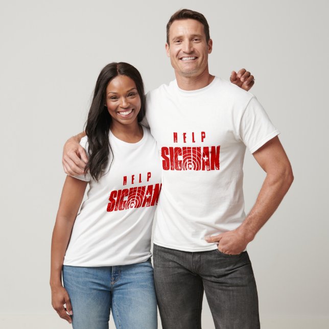 Hilfe Sichuan Erdbeben T-Shirt (Unisex)