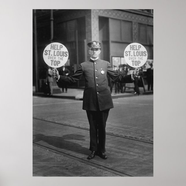 Hilfe St. Louis über der Spitze Poster (Vorne)