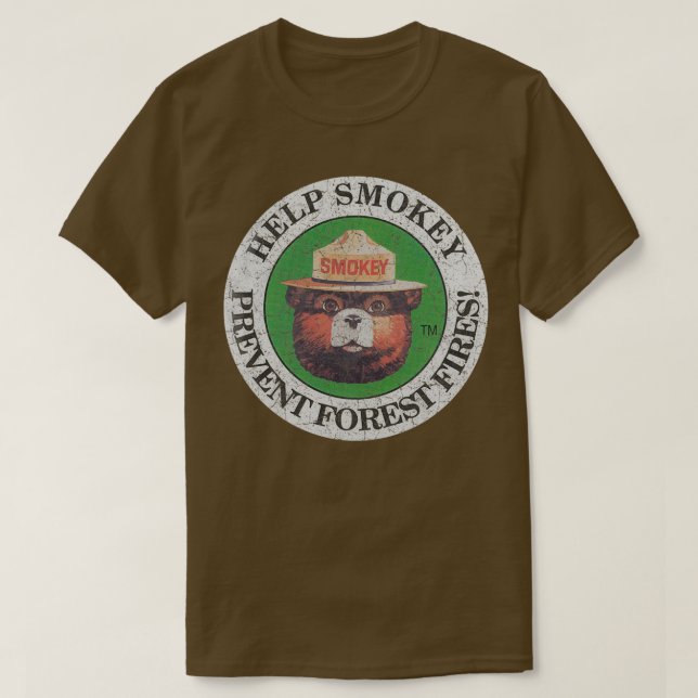 Hilfe zur Verhütung von Waldbränden durch Smokey T-Shirt (Design vorne)