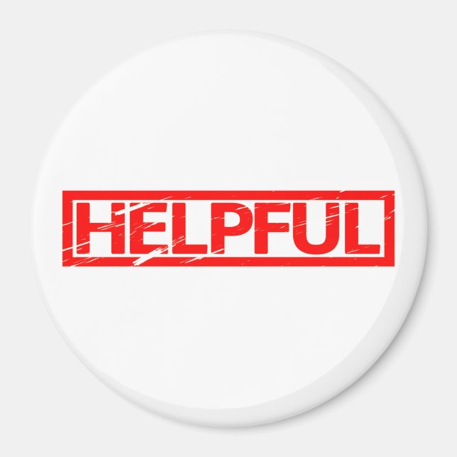 Hilfreiche Briefmarke Magnet (Vorne)