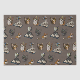 Hilfreiche Studie Katzen  Seidenpapier