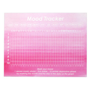 Hilfreicher Stimmungs-Verfolger für Notizblock