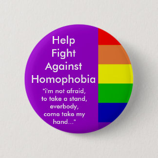 Hilfskampf gegen Homophobie Button