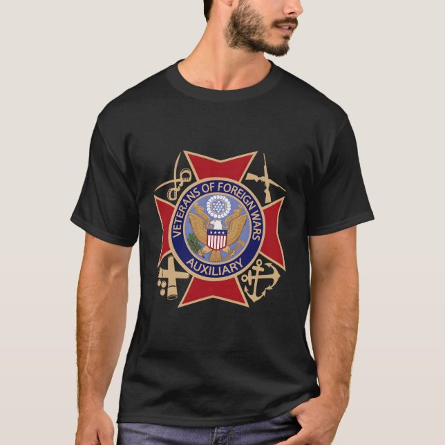 Hilfskräfte für Veteranen ausländischer Kriege T-Shirt (Vorderseite)
