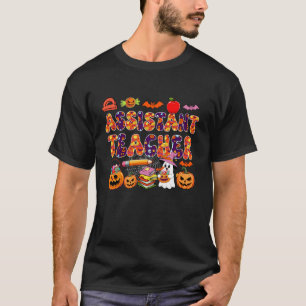 Hilfslehrer Halloween Boo Geschnitzte Kürbisse Jo T-Shirt