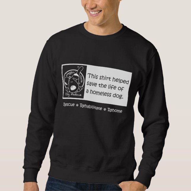 Hilfsobdachlos-Hunde Sweatshirt (Vorderseite)
