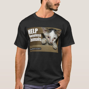 Hilfsobdachloser Tier (vorderer) T - Shirt