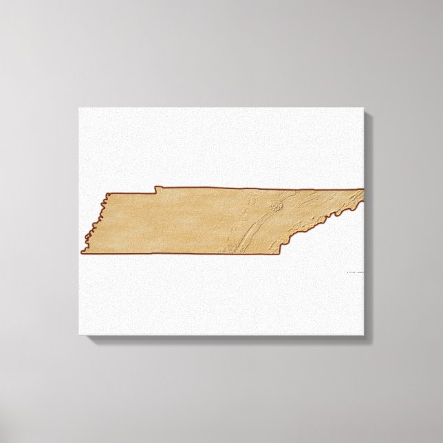 Hilfsplan für Tennessee Leinwanddruck (Vorderseite)