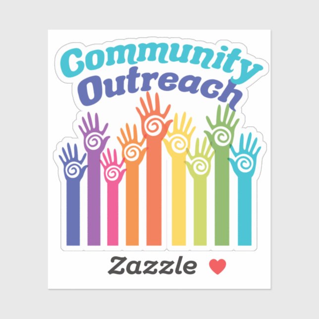 Hilfsprogramm für Öffentlichkeitsarbeit der Gemein Aufkleber (Blatt)