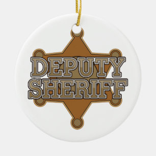 Hilfssheriff Keramik Ornament