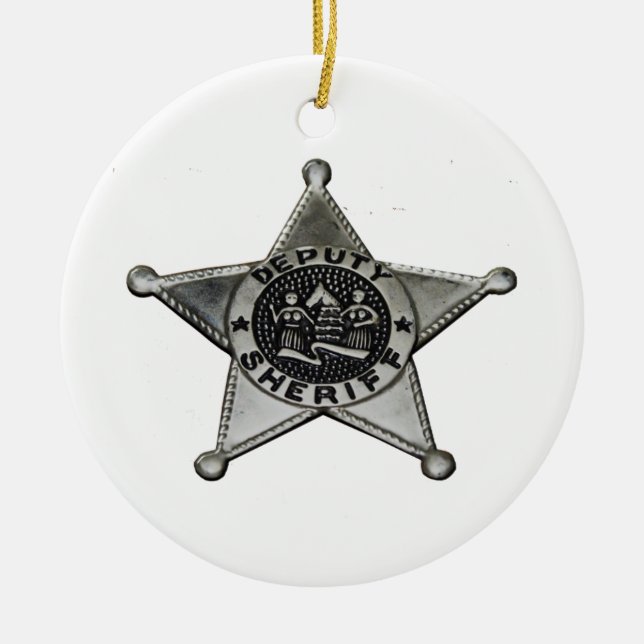 Hilfssheriff Keramikornament (Vorne)