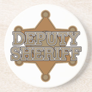 Hilfssheriff Sandstein Untersetzer