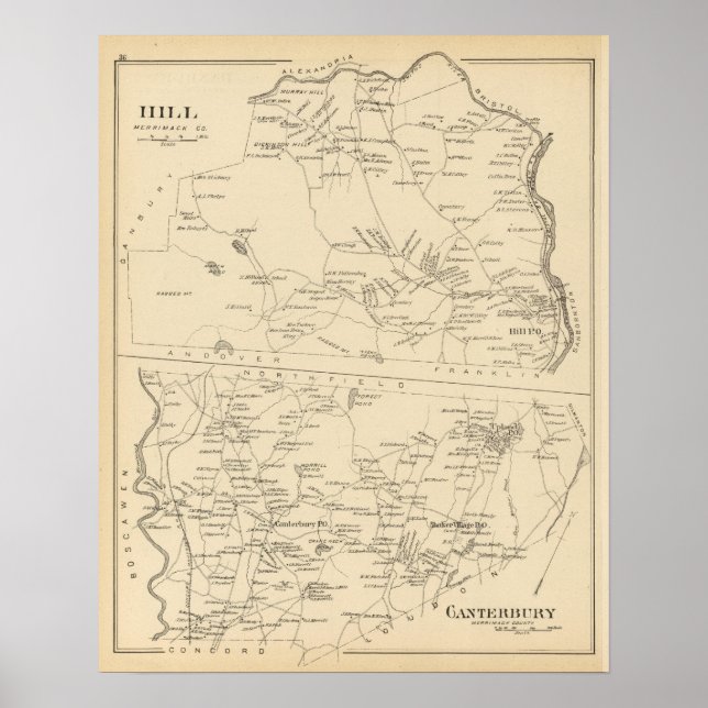 Hill, Canterbury Poster (Vorne)