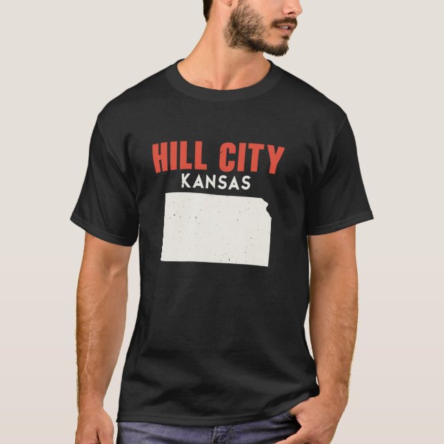 Hill City Kansas USA Staat America Travel Kansan T-Shirt (Vorderseite)