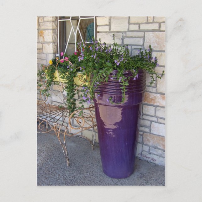 Hill Country Sidewalk Postkarte (Vorderseite)