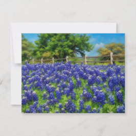 Hill Country Texas Bluebonnet Grußkarten-Set Mitteilungskarte