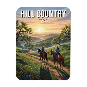 Hill Country Texas Reise Magnet