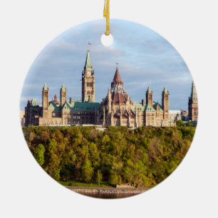 Hill des Parlaments in Ottawa, Ontario, Kanada Keramik Ornament