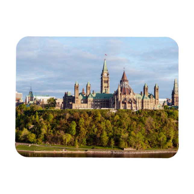 Hill des Parlaments in Ottawa, Ontario, Kanada Magnet (Horizontal)