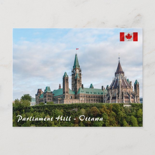 Hill des Parlaments in Ottawa, Ontario, Kanada Postkarte (Vorderseite)
