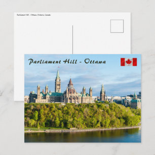 Hill des Parlaments in Ottawa, Ontario, Kanada Postkarte