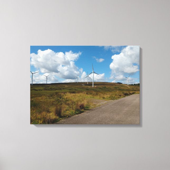 Hill Top Wind Farm Leinwanddruck (Vorderseite)