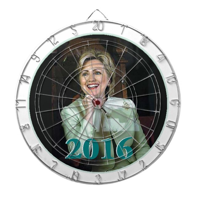 Hillary 2016 dartscheibe (vorne)