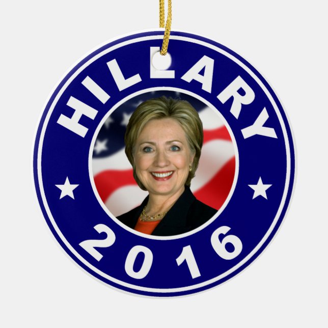 Hillary 2016 keramik ornament (Vorne)