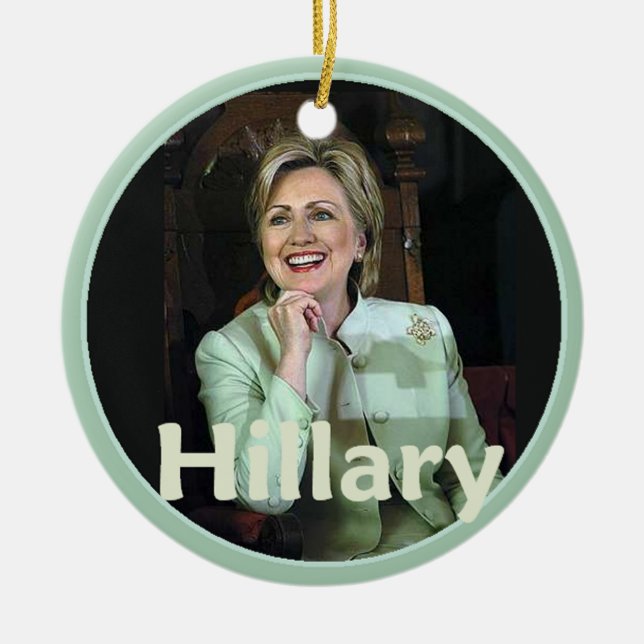 Hillary 2016 keramik ornament (Vorne)